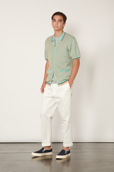 Polo Shirt Knitted - Blue