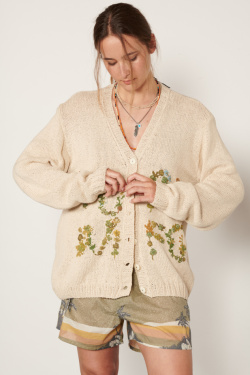 Story MFG - Cardigan Twinsun Ecru - allanjoseph