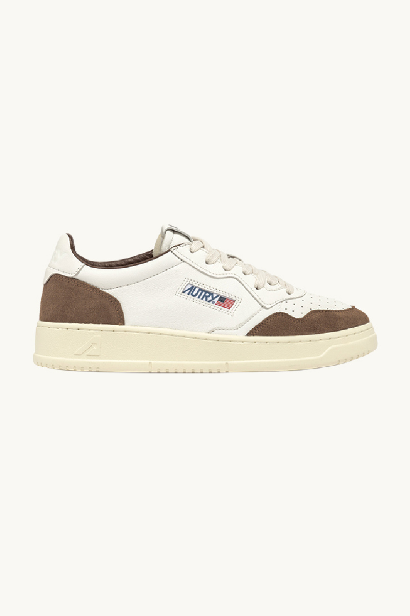 スニーカー Autry MEDALIST LOW WOM GOAT/SUEDE WHT/TOBACCO White Autry Medalist W *Goat / Suede* Sneaker » jetzt online kaufen!