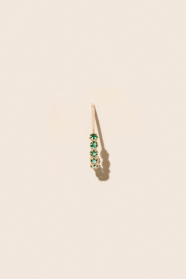 Ava earring - Gold/ Emerald