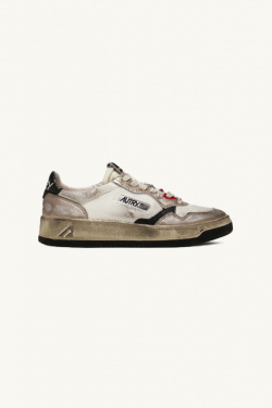 Autry - Super Vintage Mesh White/Black/Gold - allanjoseph