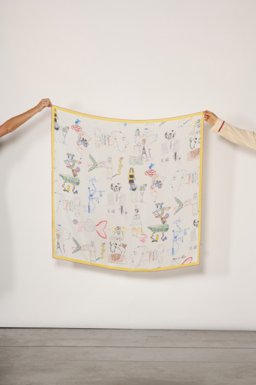 Carré de soie - Cream