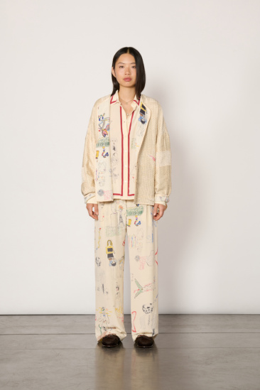 Veste Diti brodée - Crème