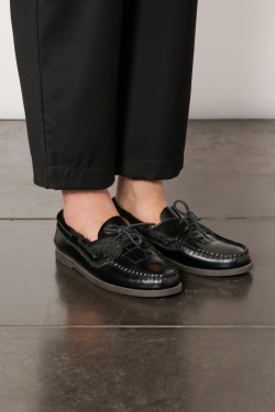 Hereu - Lace-up loafer - Black - allanjoseph