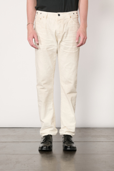 Used-effect Straight Jeans...