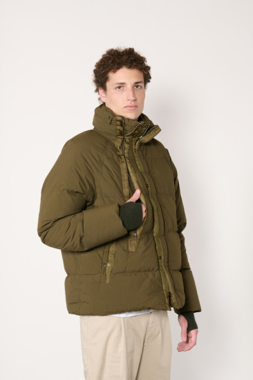 Nylon Puffer Jacket - Khaki
