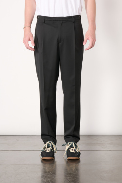 Barena - Pantalon Masco en laine - Noir - allanjoseph