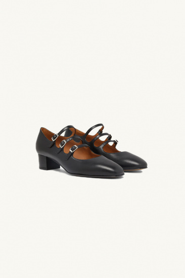 Matt Leather Kina - Black