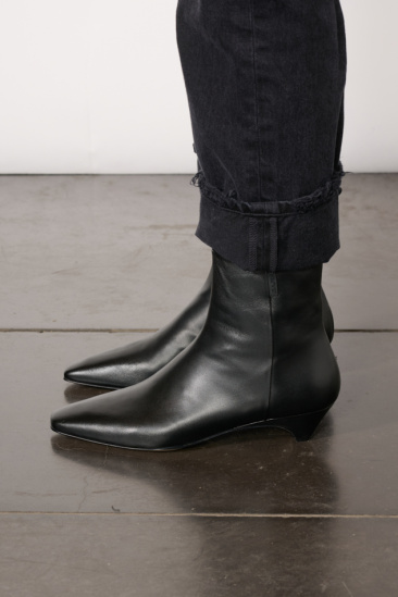 Bottines Monica en cuir - Noir