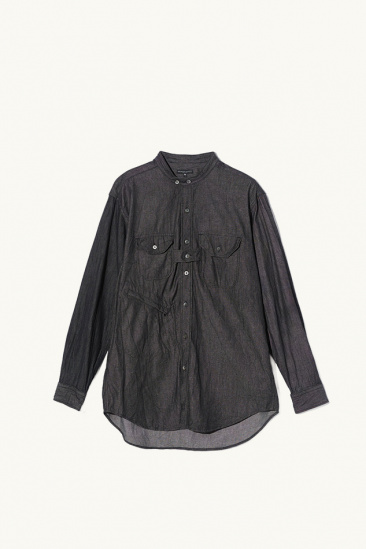 Cotton Denim Shirt - Black