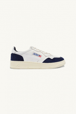 Autry - medalist low white/ navy blue - allanjoseph