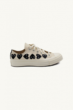 Baskets converse basse X Comme des Garçons Play Blanc