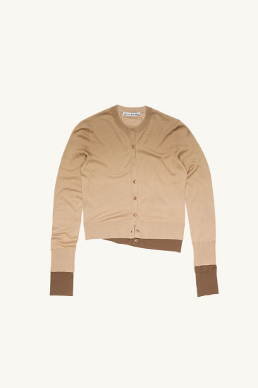 Layered silk cardigan -...