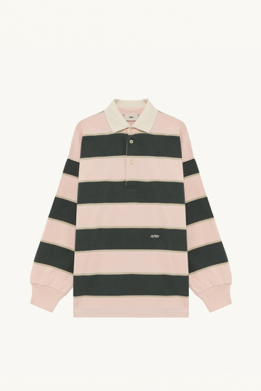 Rugby Polo – Pink/Green –...