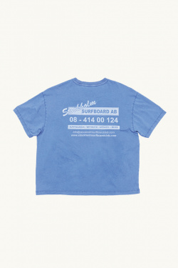 Stockholm Surfboard Club - Printed Logo T-shirt - Ocean - allanjoseph