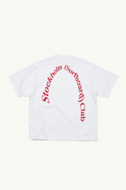 Stockholm Surfboard Club  - T-shirt Logo - Blanc - allanjoseph
