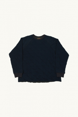 Beams Plus - Quilt Sweatshirt - Navy - allanjoseph