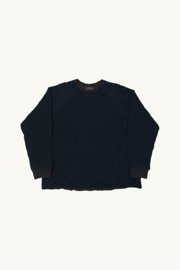 Quilt Sweatshirt - Navy