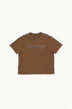 Stockholm Surfboard Club - Screen-Printed T-shirt - Brown - Unisex - allanjoseph
