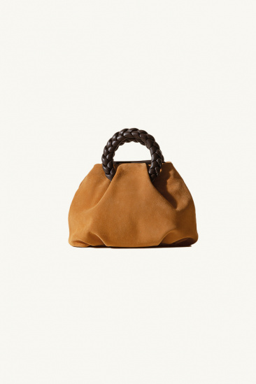Bombon Bag M Suede - Tan/Brown