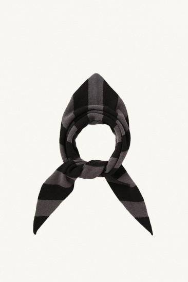 Grand foulard triangle rayé...