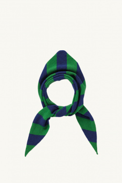 Jo Gordon - Large Wool Triangle Scarf - Blue/Green - allanjoseph