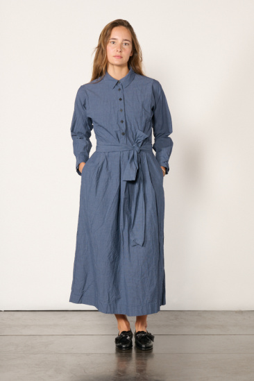 Robe à carreaux - Bleu
