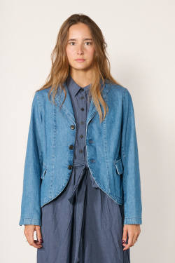 Pas de Calais - Veste en jean - Bleu - allanjoseph