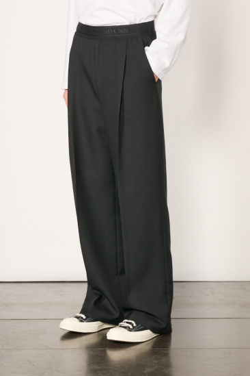 Pantalon à pince - Noir -...