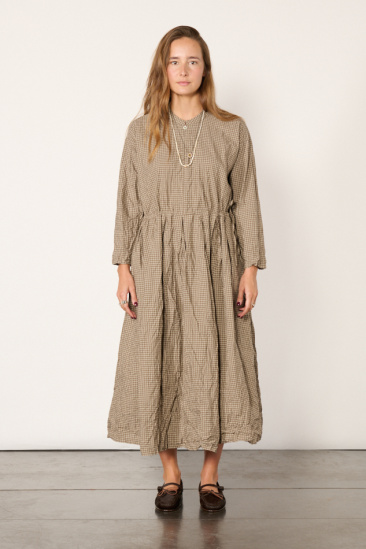 Checkered dress - Brown