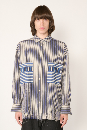 Chemise à rayures - Bleu