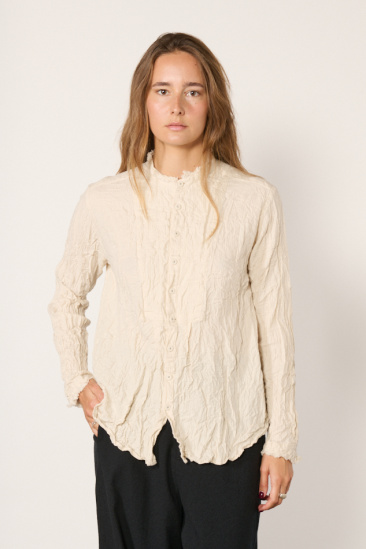 Blouse à fronces - Ivoire