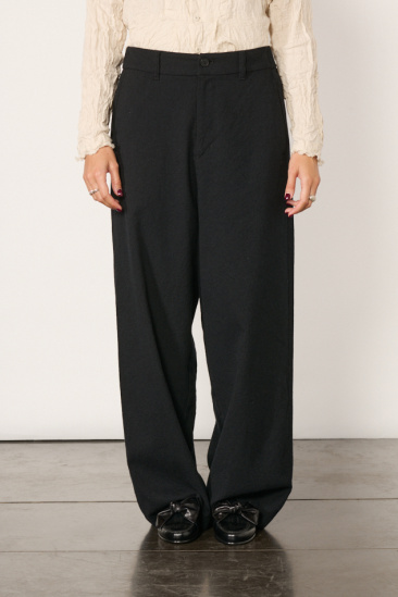 Wool Trousers - Black