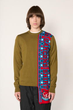 Comme des Garçons Shirt -Pull Soccer Scarf - Kaki - allanjoseph