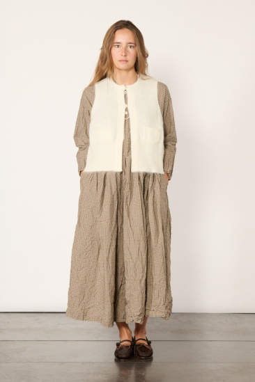 Gilet en maille - Blanc cassé