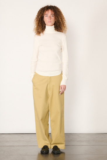 Turtleneck T-Shirt - Ivory