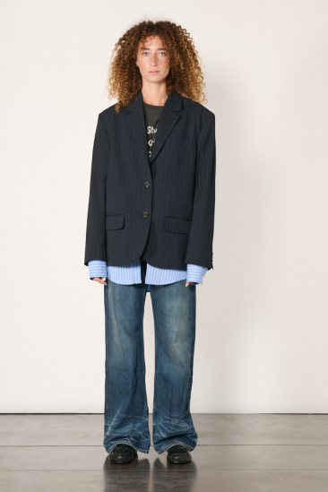 Layered suit jacket - Navy