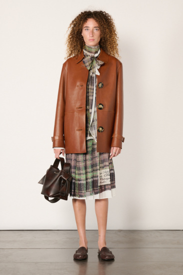 Lambskin coat - Cognac