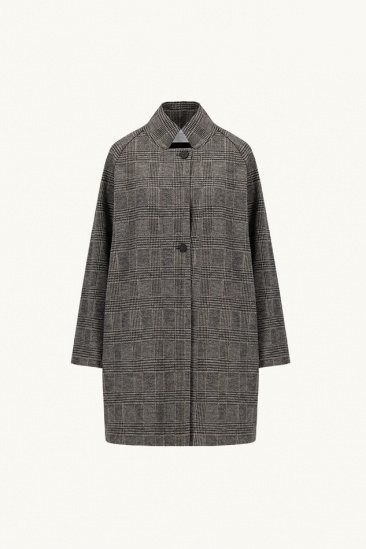 Manteau à col montant -...