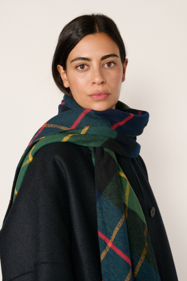 Écharpe à Tartan - Navy