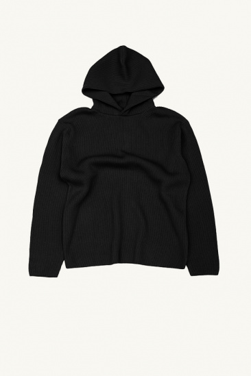 Hoodie Parker en maille - Noir