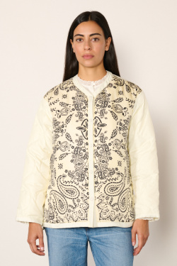 Manipuri - Reversible Military Jacket - Off White - allanjoseph