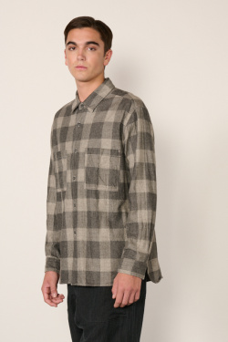 Sage de Cret - Check Shirt - Gray - allanjoseph