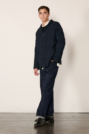 Blazer en laine - Bleu foncé