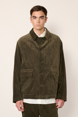 Sage de Cret - Corduroy Coverall Jacket - Olive - allanjoseph