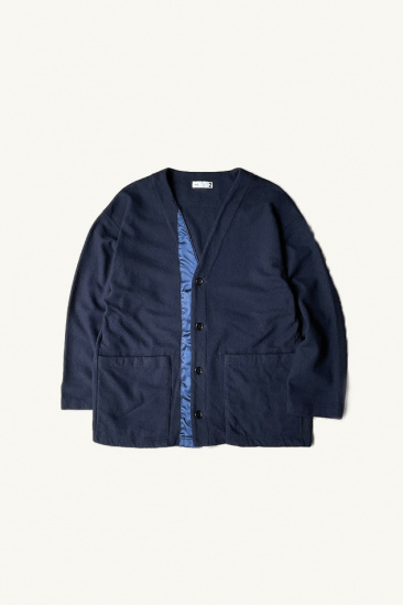 Wool Cardigan - Navy
