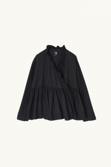 Blouse cache-coeur - Noir