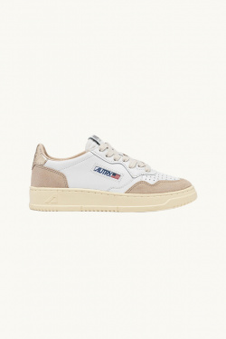 Autry - Medalist Low - Blanc/Or/Beige - Femme - allanjoseph