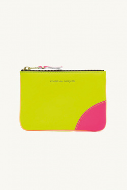 Comme des Garçons Wallet - Wallet super fluo jaune et orange - allanjoseph