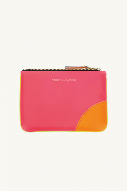 Comme des Garçons - Wallet super fluo pink and yellow - allanjoseph
